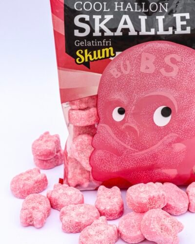 Bubs Raspberry Skull Bag