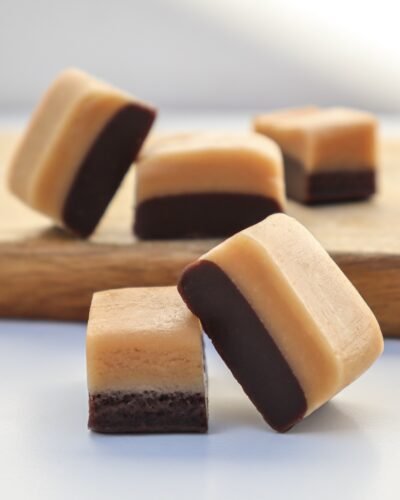 Chocolate Vanilla Fudge swedish candy toffee sabor a vanilla y chocolate caramelo