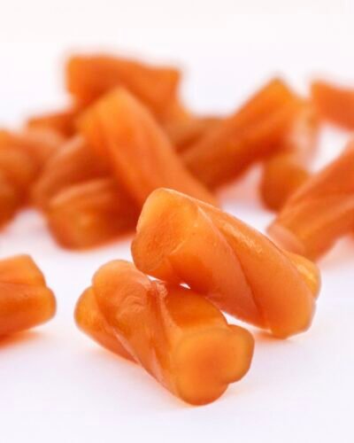 Caramel Screw – The twist you didn’t know you needed! liquorice texture vegan candy chuches veganas