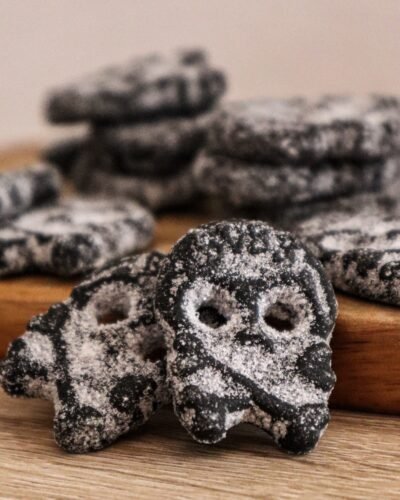 Bubs Salty Skull Mini vegan candy vegano vegana chuches veganas bubs godis salado regaliz liquorice