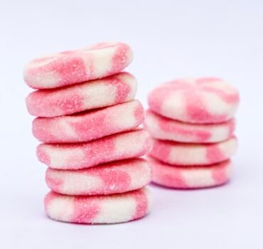 Vanilla Strawberry Dream jelly foam candy godis fabrica fresa