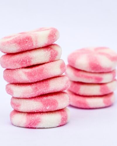 Vanilla Strawberry Dream jelly foam candy godis fabrica fresa