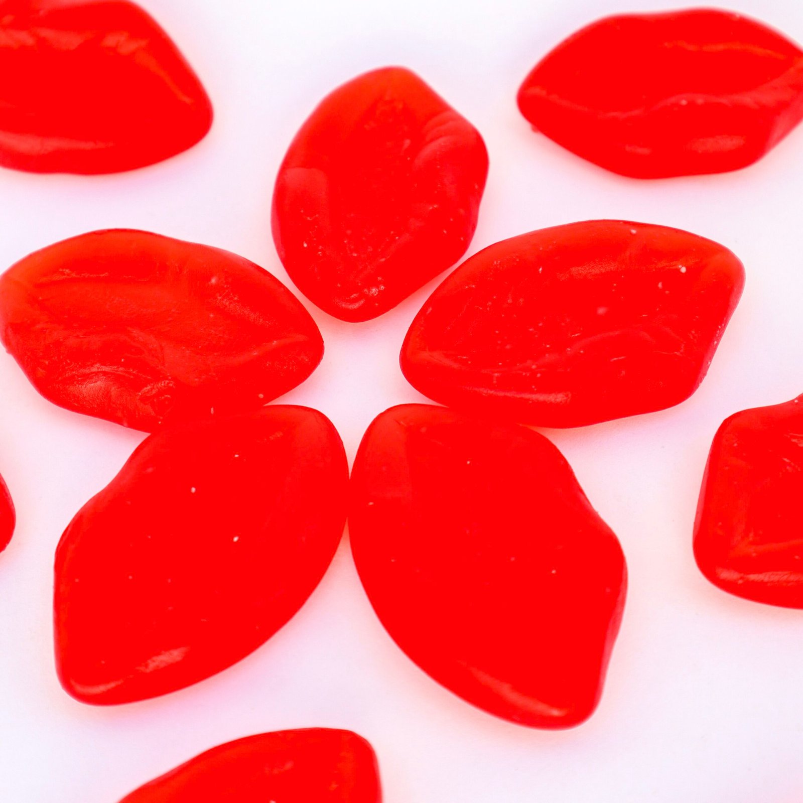 Kiss Mouth red lips labios rojos chuches gelatin jelly lips red candy love passion valentines